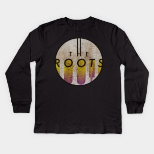 THE ROOTS - VINTAGE YELLOW CIRCLE Kids Long Sleeve T-Shirt